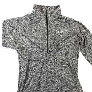 Under Armour Quarter Zip Pullover Size Large Loose Fit Heat Gear Long Sleeve